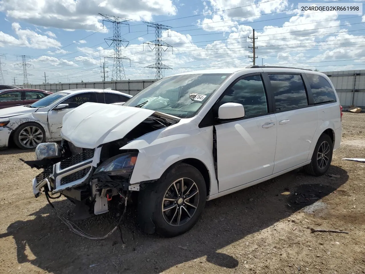 2019 Dodge Grand Caravan Gt VIN: 2C4RDGEG2KR661998 Lot: 58816764