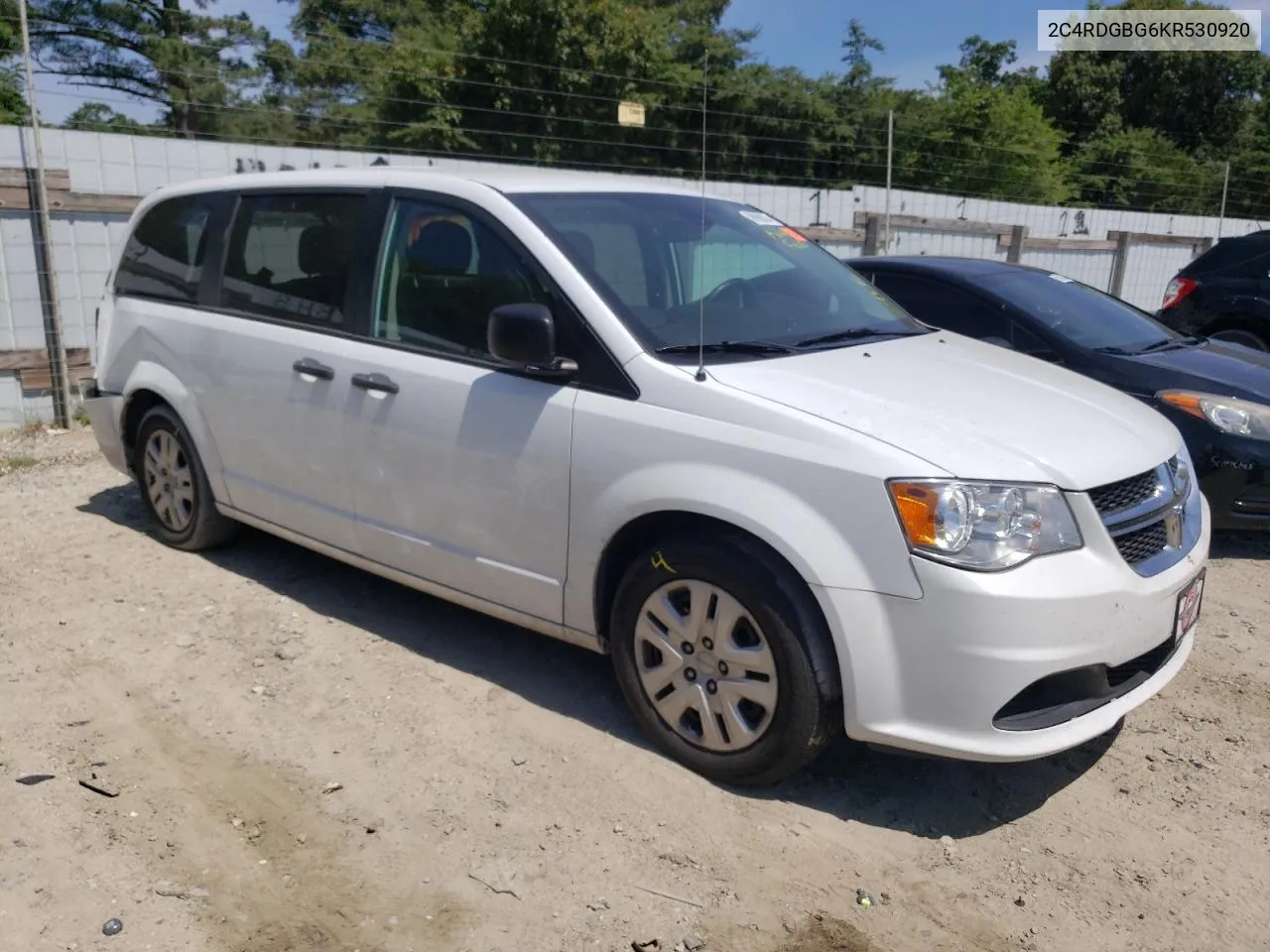 2C4RDGBG6KR530920 2019 Dodge Grand Caravan Se