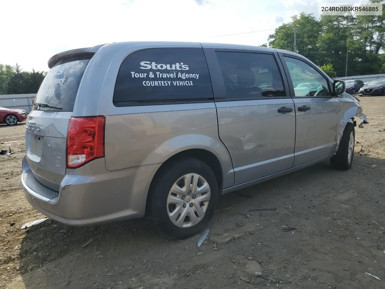 2019 Dodge Grand Caravan Se VIN: 2C4RDGB0KR546885 Lot: 60449424