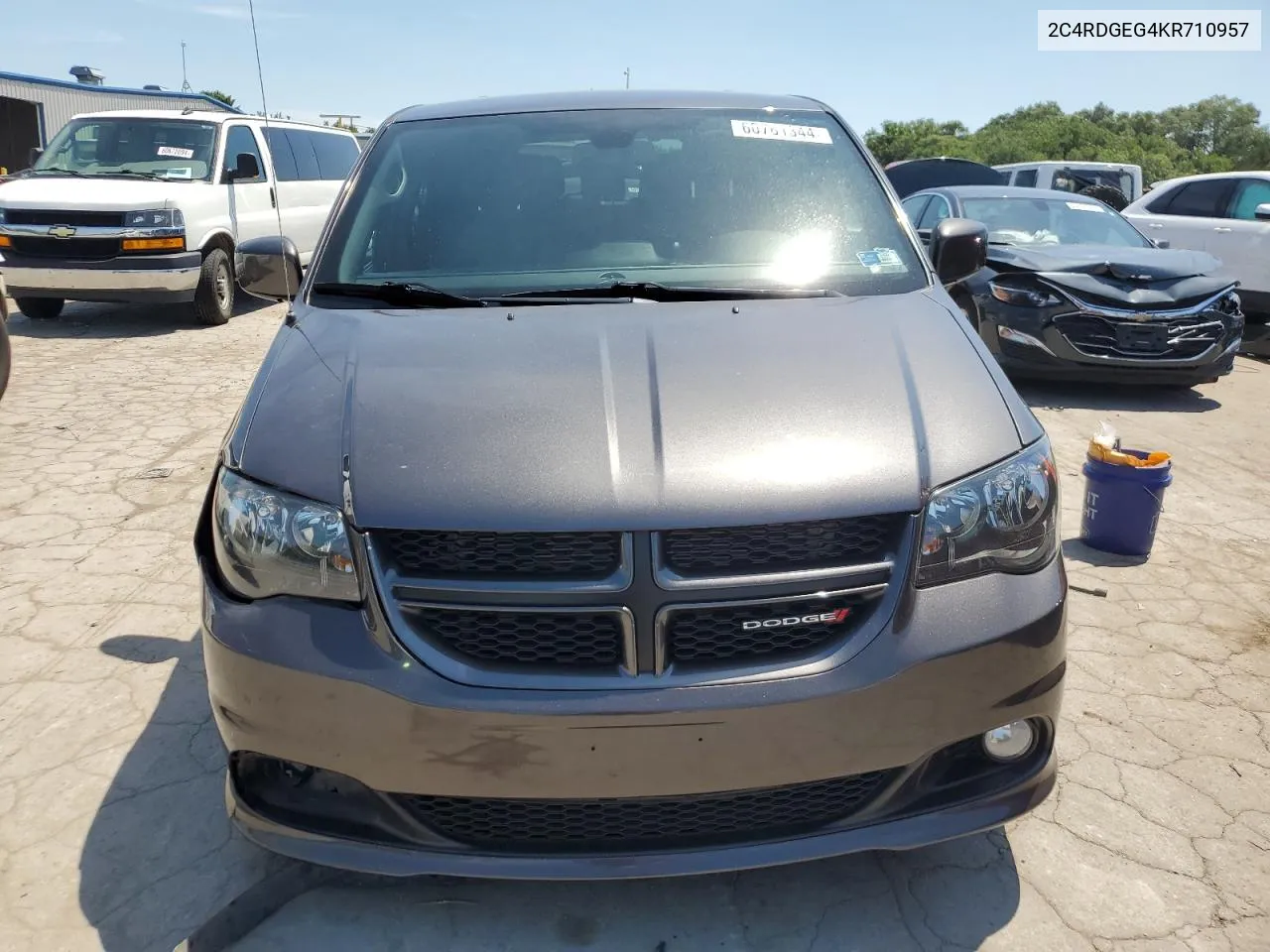 2019 Dodge Grand Caravan Gt VIN: 2C4RDGEG4KR710957 Lot: 60761344