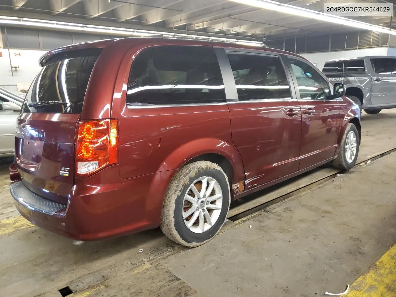 2019 Dodge Grand Caravan Sxt VIN: 2C4RDGCG7KR544629 Lot: 61396574