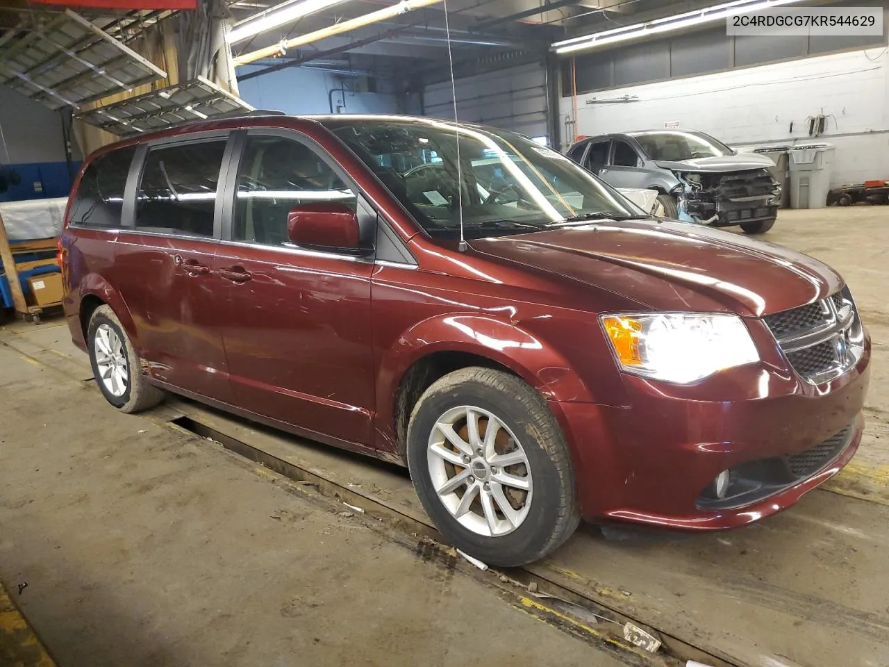 2019 Dodge Grand Caravan Sxt VIN: 2C4RDGCG7KR544629 Lot: 61396574