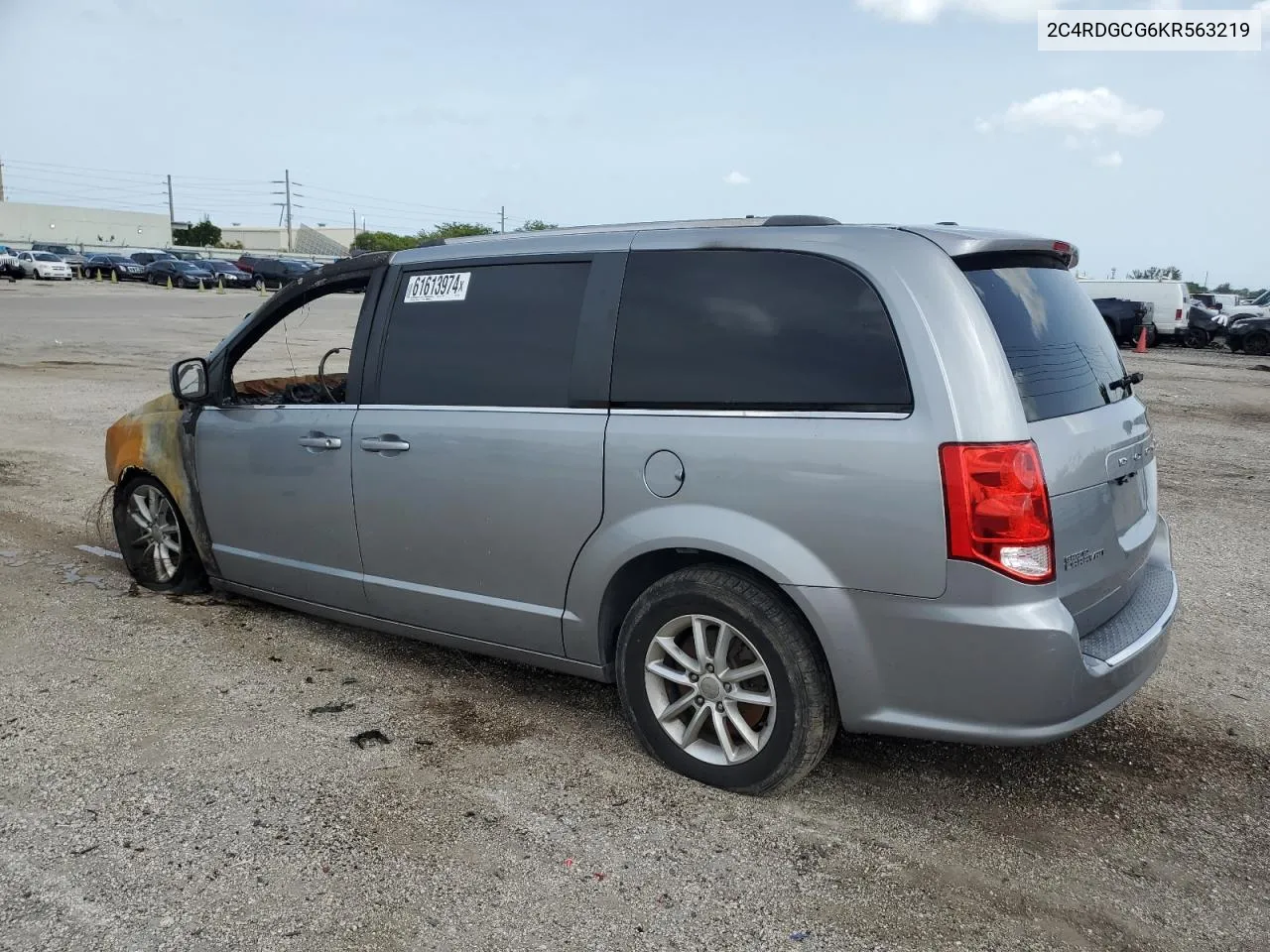 2019 Dodge Grand Caravan Sxt VIN: 2C4RDGCG6KR563219 Lot: 61613974