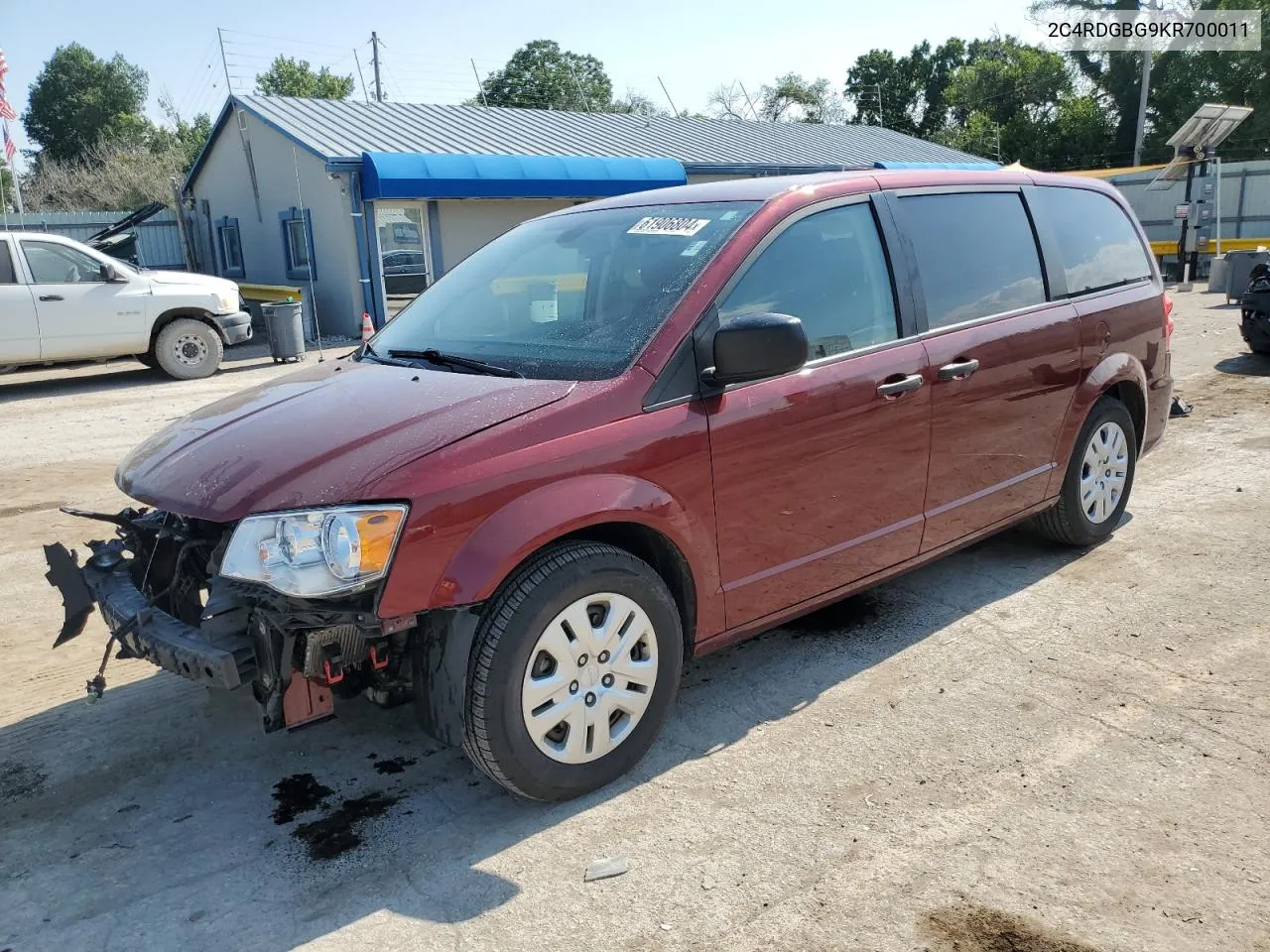 2019 Dodge Grand Caravan Se VIN: 2C4RDGBG9KR700011 Lot: 61906804