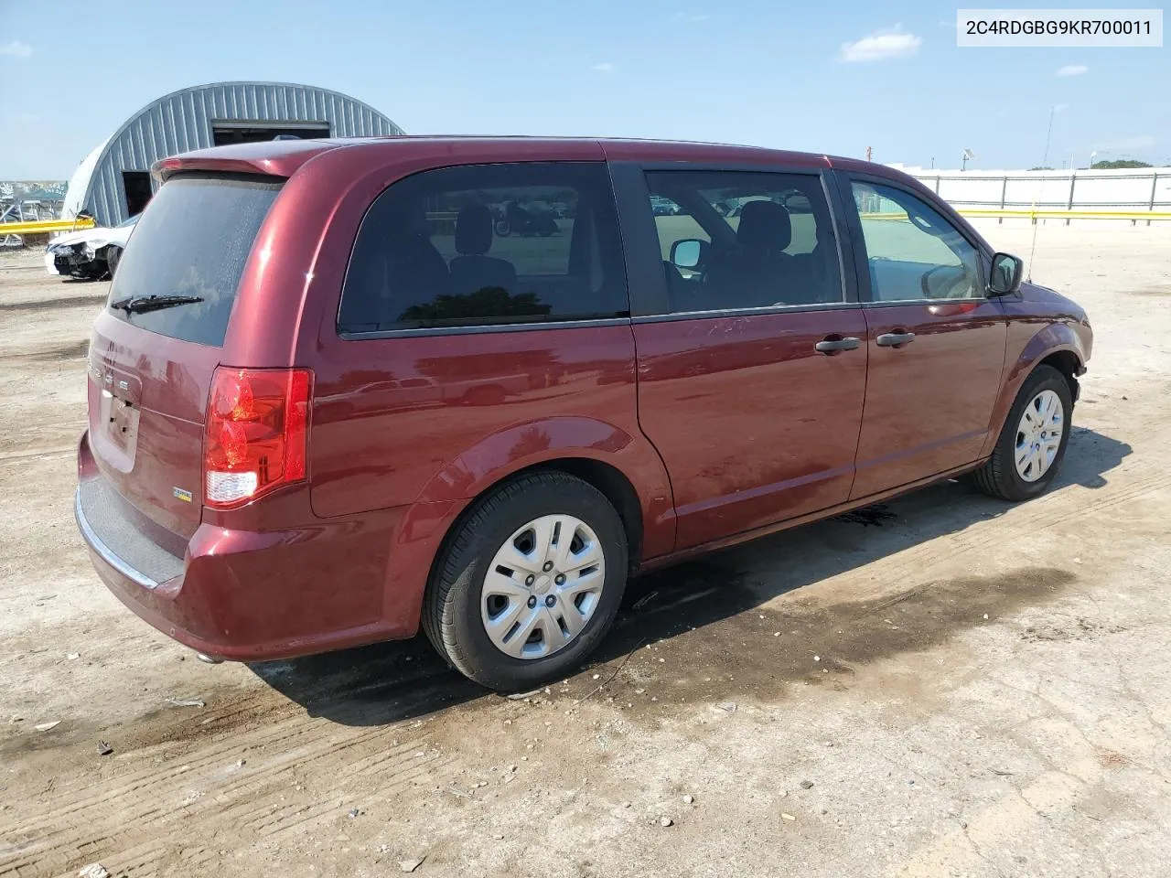 2019 Dodge Grand Caravan Se VIN: 2C4RDGBG9KR700011 Lot: 61906804