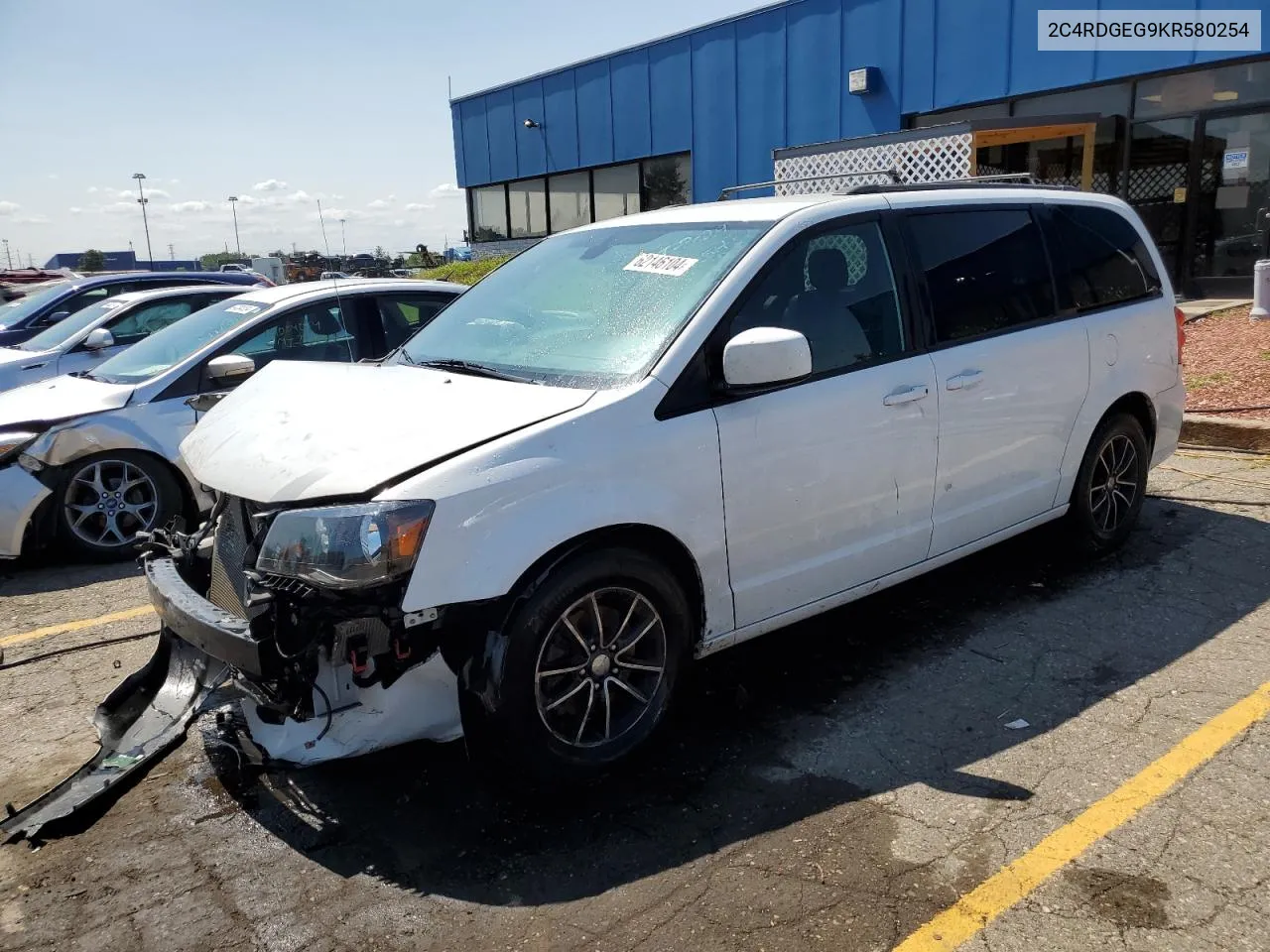 2019 Dodge Grand Caravan Gt VIN: 2C4RDGEG9KR580254 Lot: 62146104