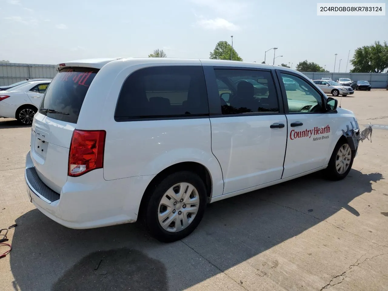 2019 Dodge Grand Caravan Se VIN: 2C4RDGBG8KR783124 Lot: 62512984