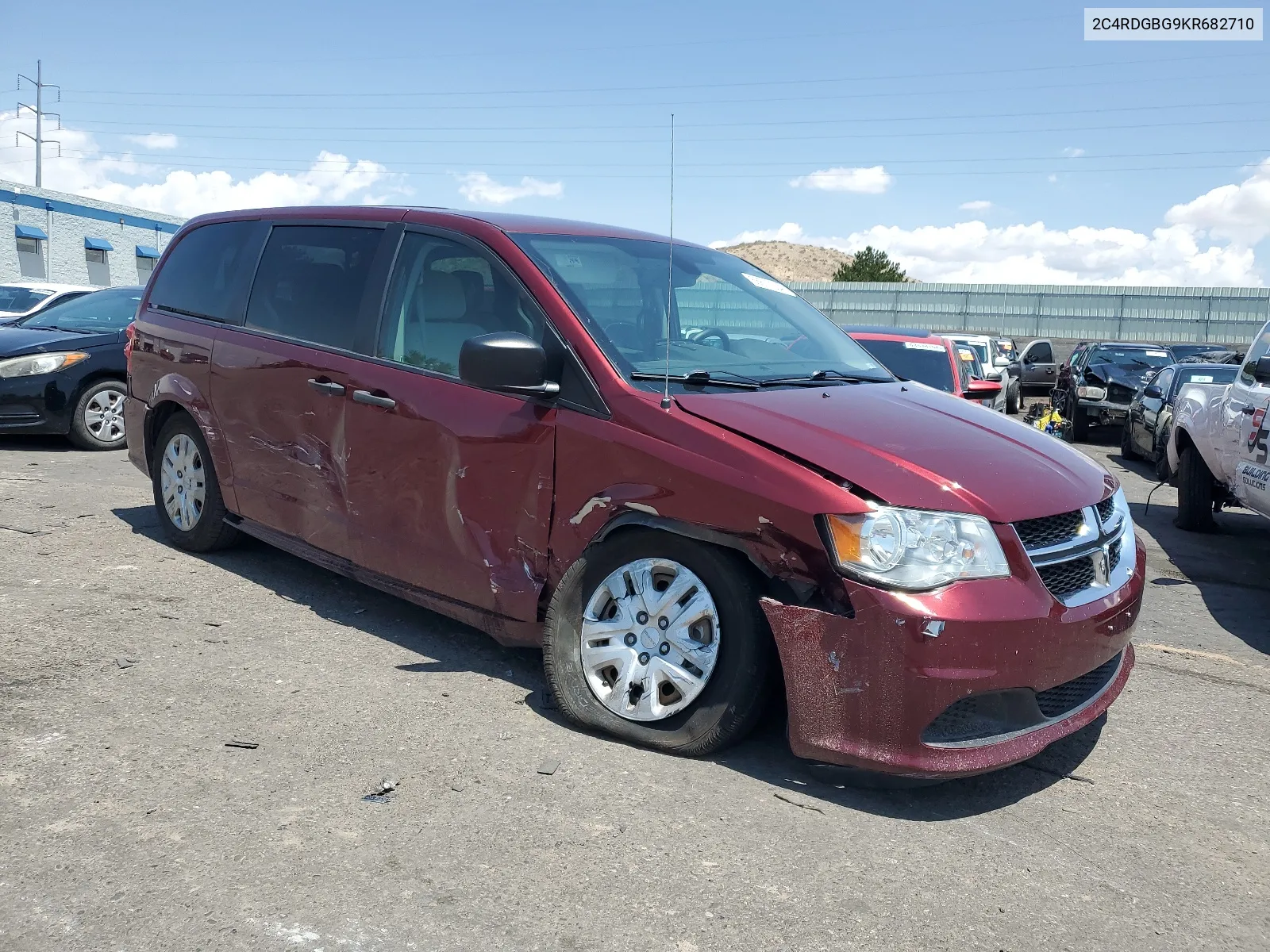 2019 Dodge Grand Caravan Se VIN: 2C4RDGBG9KR682710 Lot: 63677534