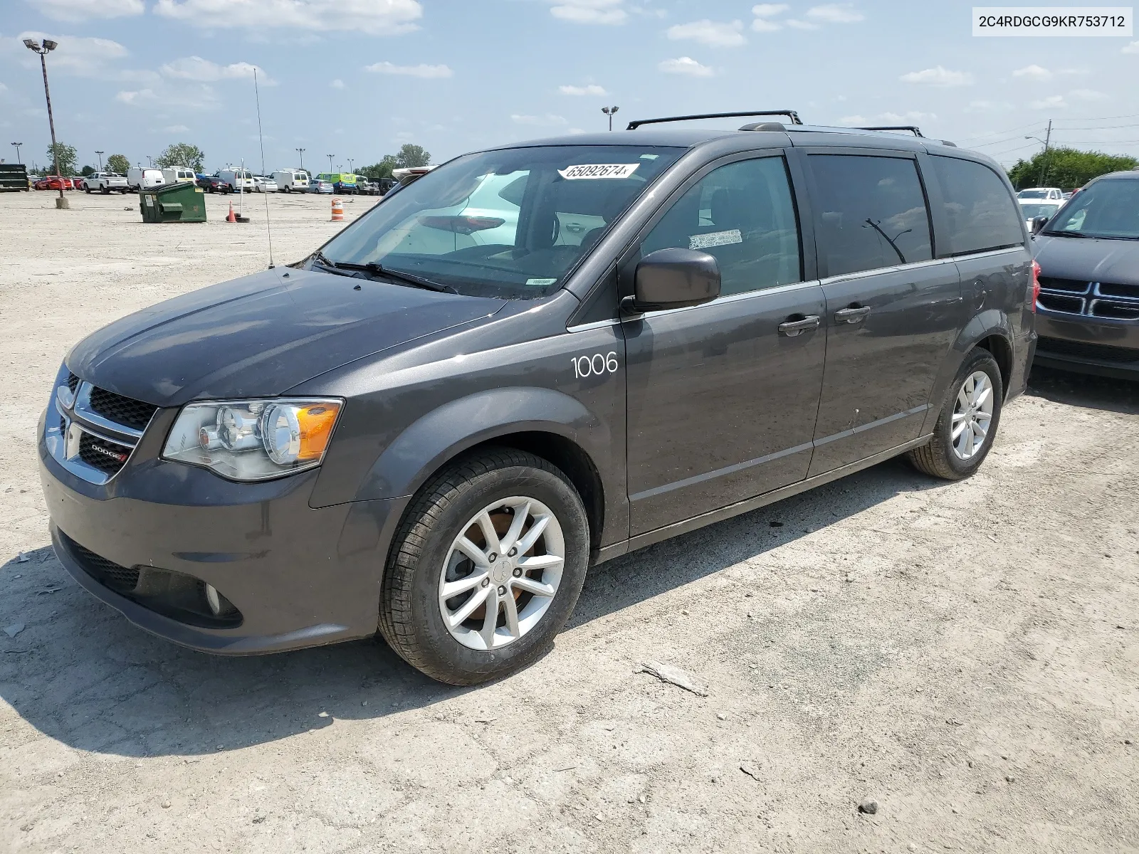 2019 Dodge Grand Caravan Sxt VIN: 2C4RDGCG9KR753712 Lot: 65092674