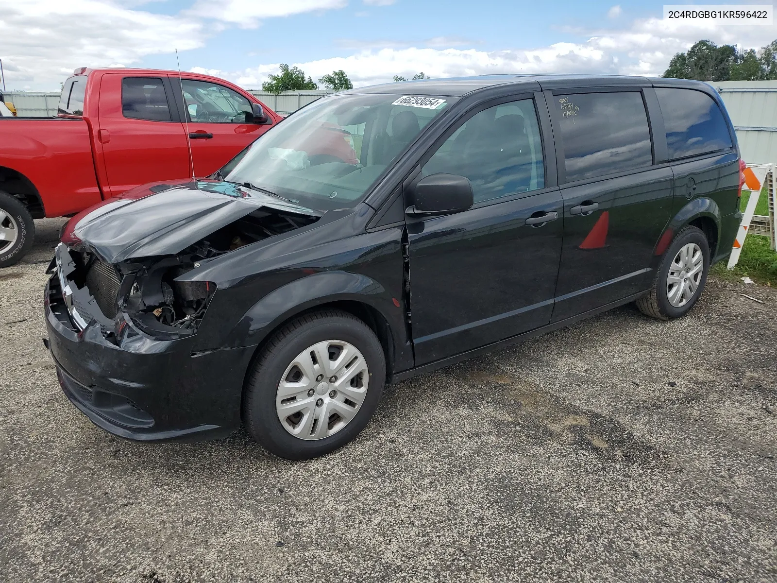 2019 Dodge Grand Caravan Se VIN: 2C4RDGBG1KR596422 Lot: 66293054