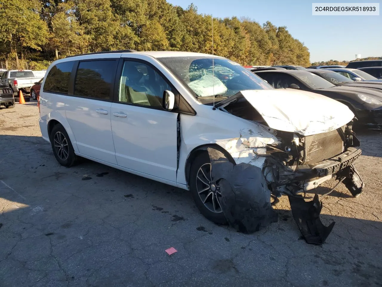 2019 Dodge Grand Caravan Gt VIN: 2C4RDGEG5KR518933 Lot: 66516424