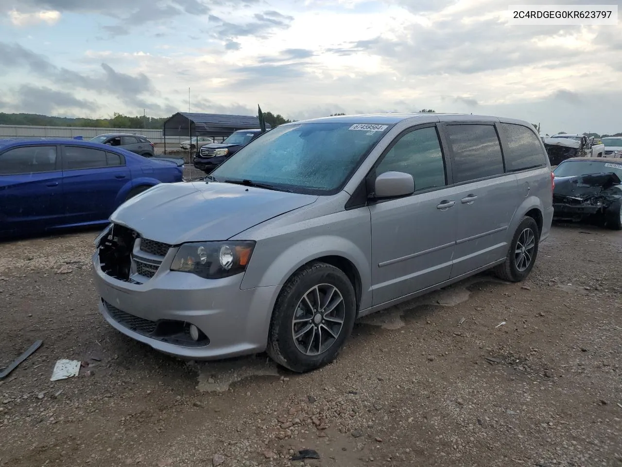 2C4RDGEG0KR623797 2019 Dodge Grand Caravan Gt