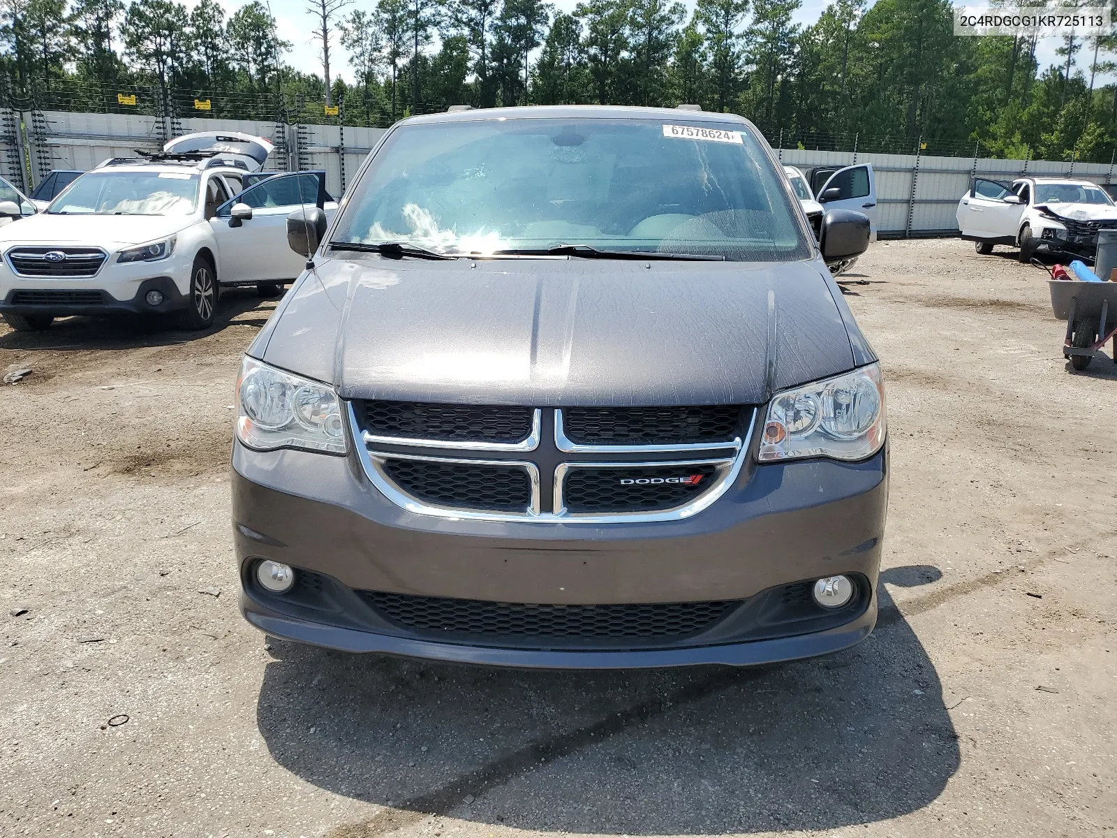 2019 Dodge Grand Caravan Sxt VIN: 2C4RDGCG1KR725113 Lot: 67578624