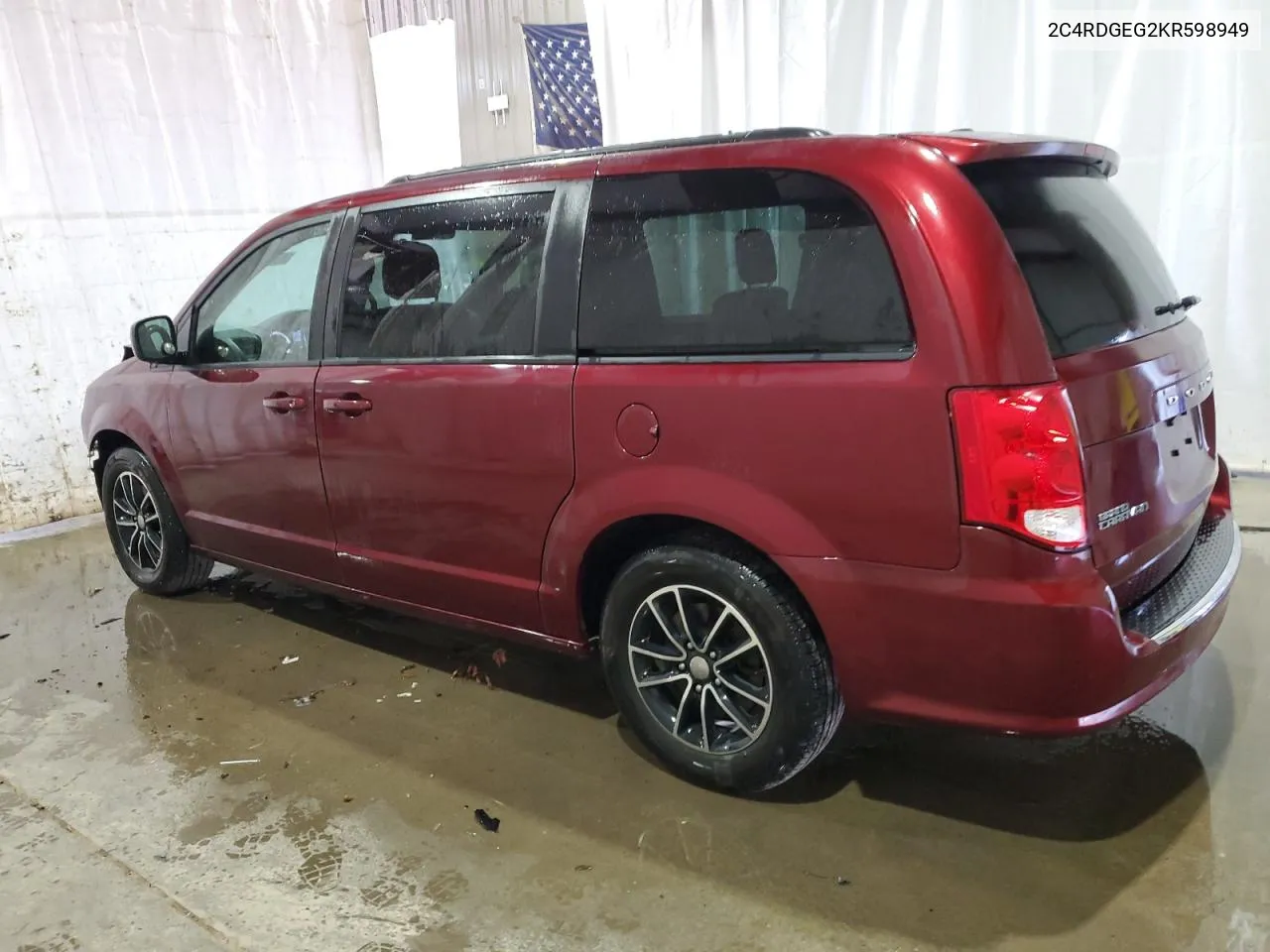 2019 Dodge Grand Caravan Gt VIN: 2C4RDGEG2KR598949 Lot: 67667854