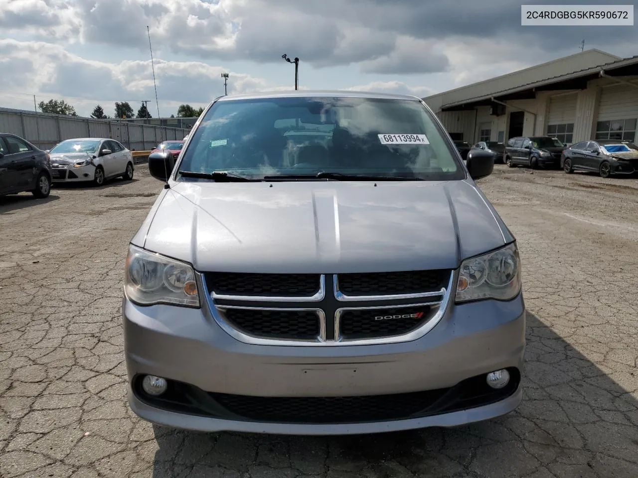 2019 Dodge Grand Caravan Se VIN: 2C4RDGBG5KR590672 Lot: 68113994