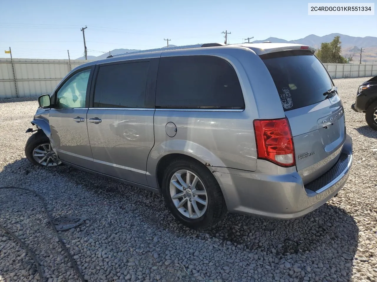 2C4RDGCG1KR551334 2019 Dodge Grand Caravan Sxt