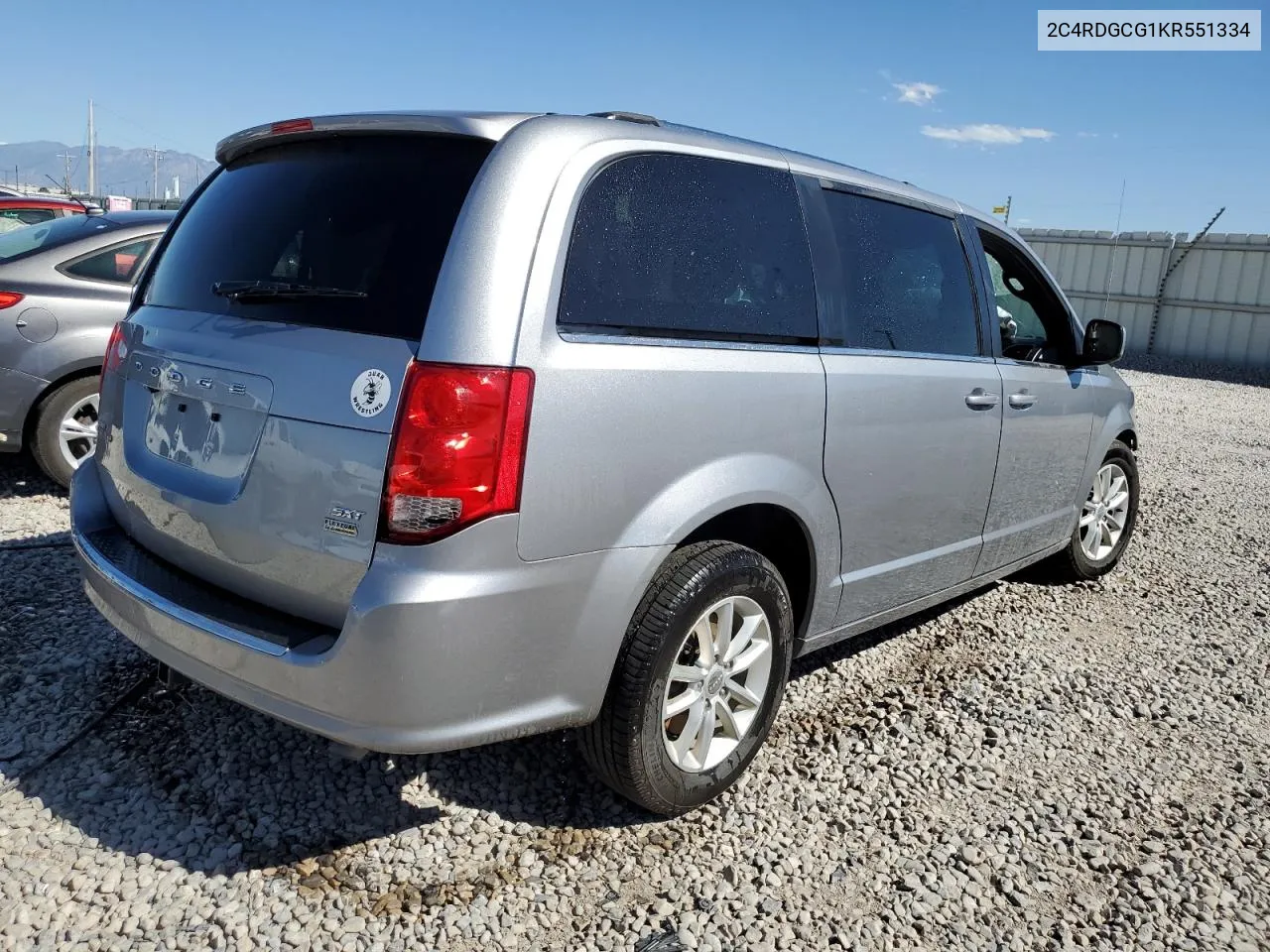 2C4RDGCG1KR551334 2019 Dodge Grand Caravan Sxt