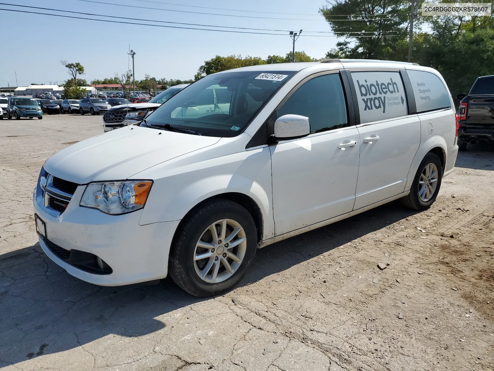 2C4RDGCG2KR578607 2019 Dodge Grand Caravan Sxt