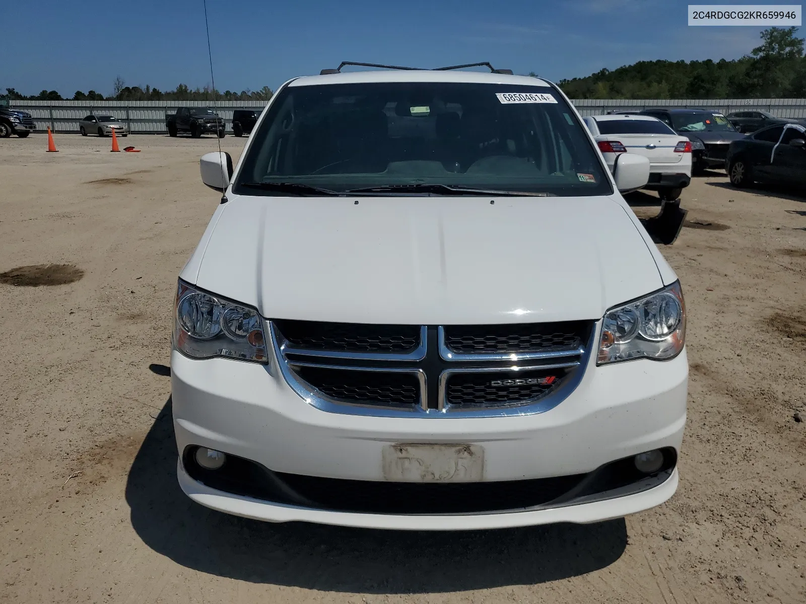 2019 Dodge Grand Caravan Sxt VIN: 2C4RDGCG2KR659946 Lot: 68504614