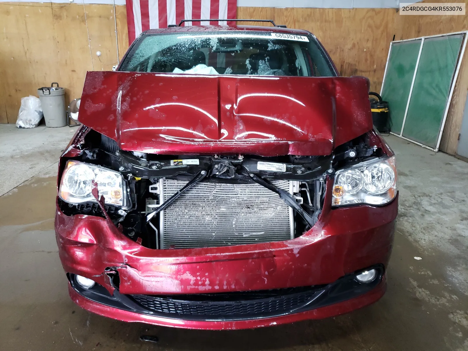 2C4RDGCG4KR553076 2019 Dodge Grand Caravan Sxt