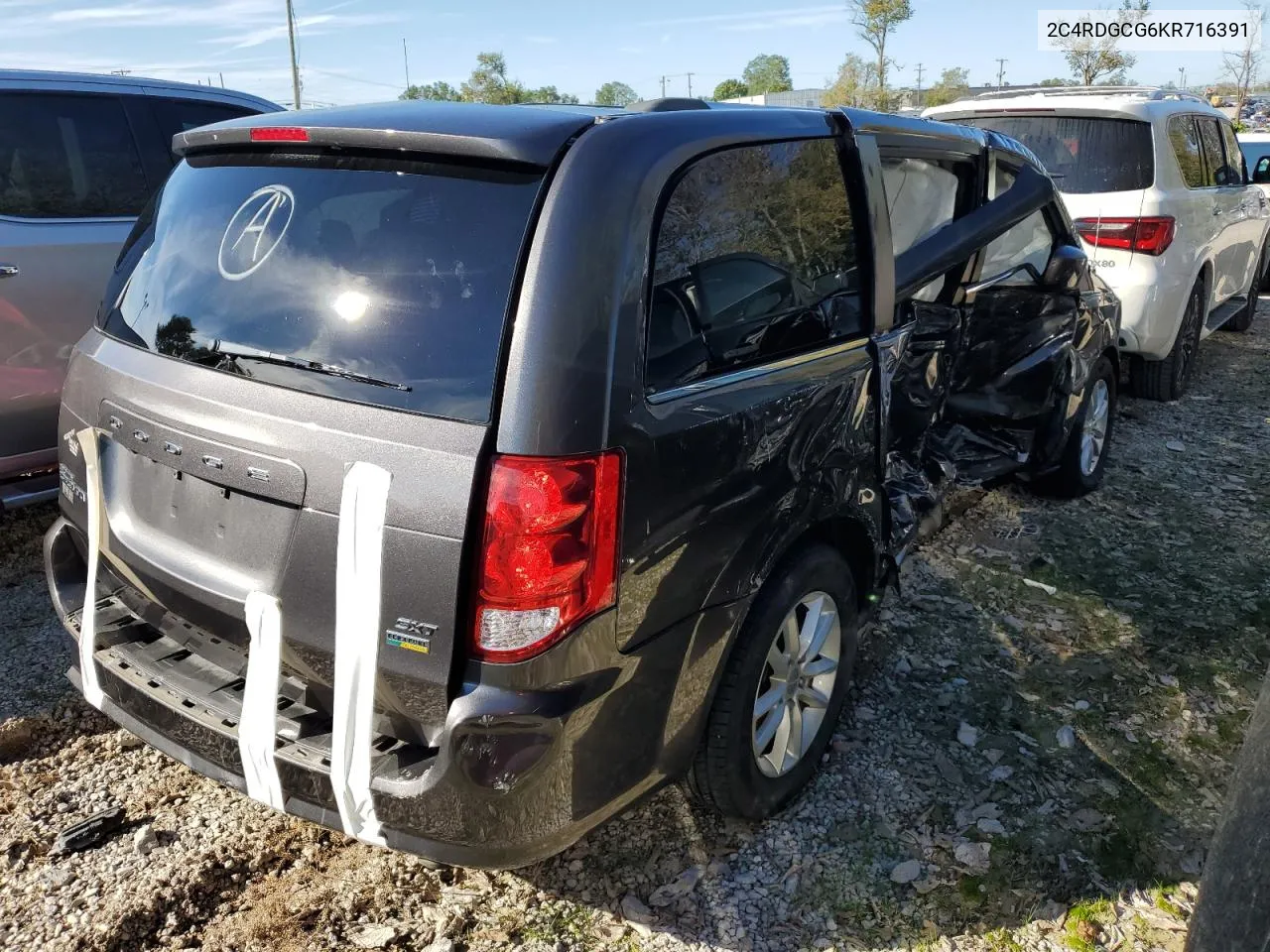 2019 Dodge Grand Caravan Sxt VIN: 2C4RDGCG6KR716391 Lot: 68914404