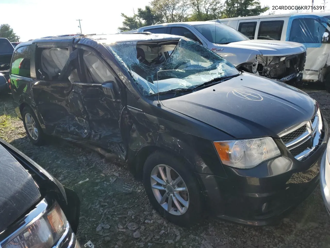 2019 Dodge Grand Caravan Sxt VIN: 2C4RDGCG6KR716391 Lot: 68914404