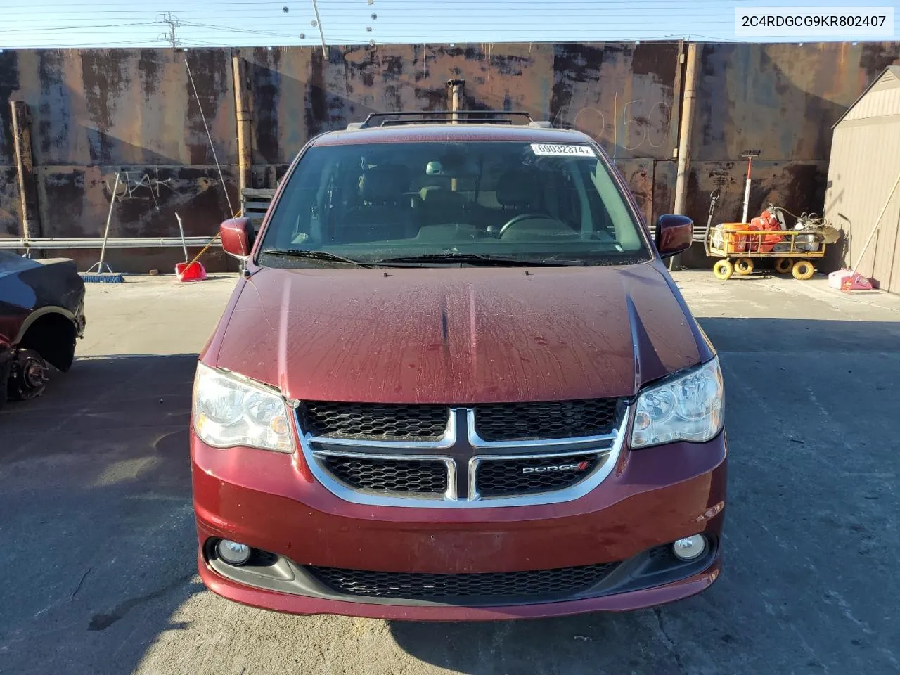 2C4RDGCG9KR802407 2019 Dodge Grand Caravan Sxt