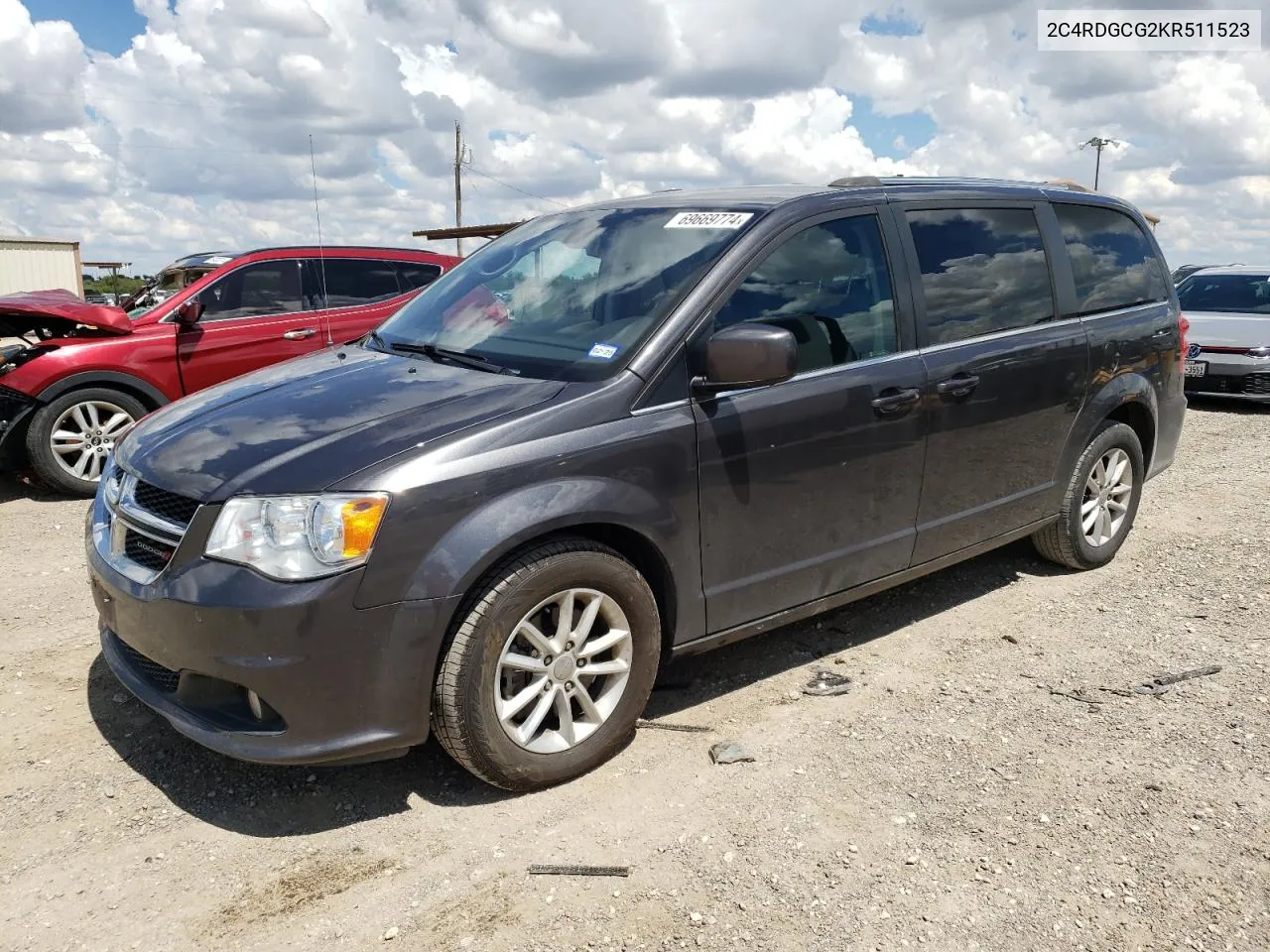 2C4RDGCG2KR511523 2019 Dodge Grand Caravan Sxt