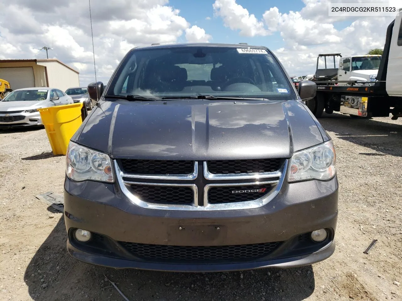 2019 Dodge Grand Caravan Sxt VIN: 2C4RDGCG2KR511523 Lot: 69669774