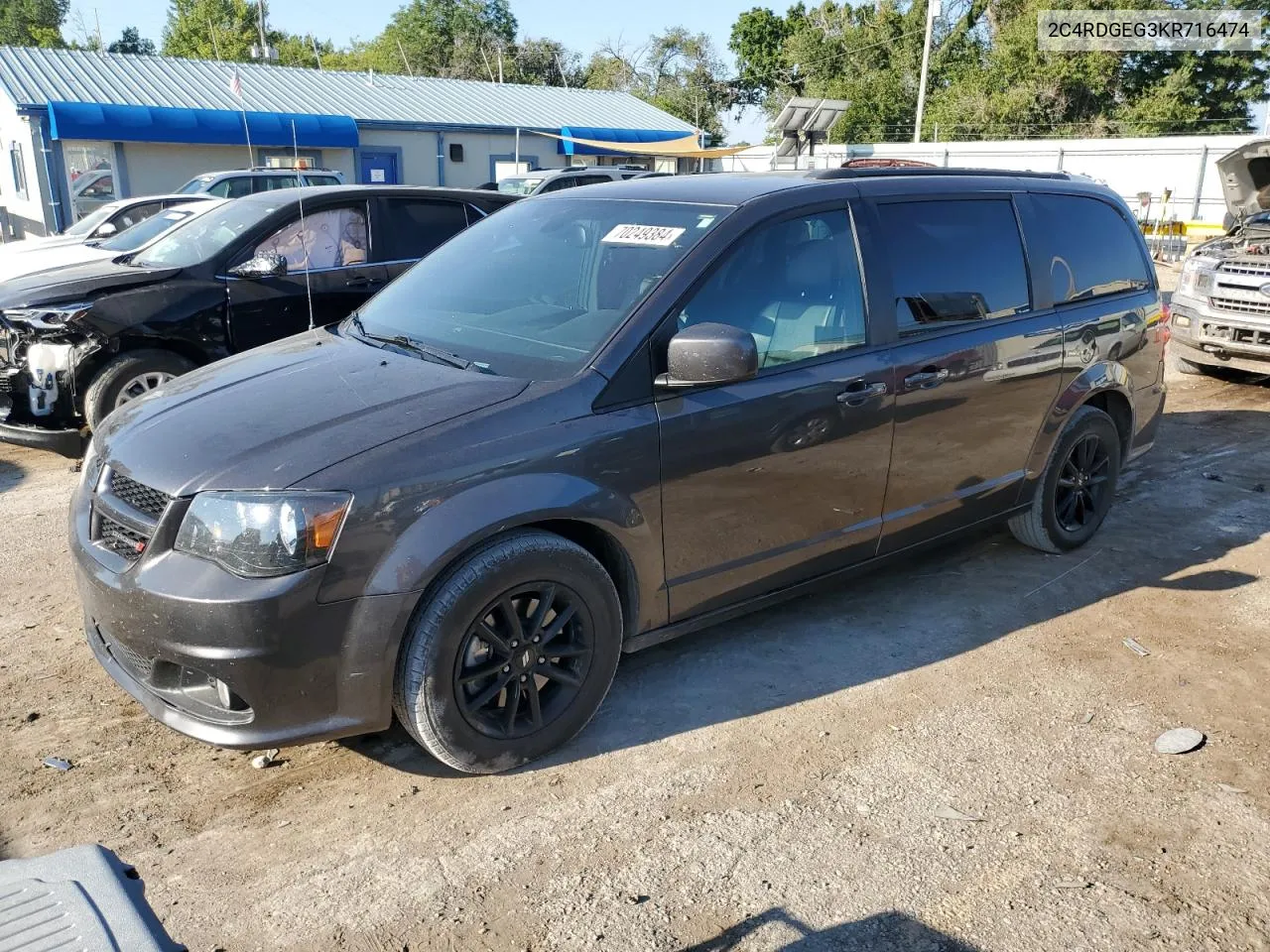 2019 Dodge Grand Caravan Gt VIN: 2C4RDGEG3KR716474 Lot: 70249384