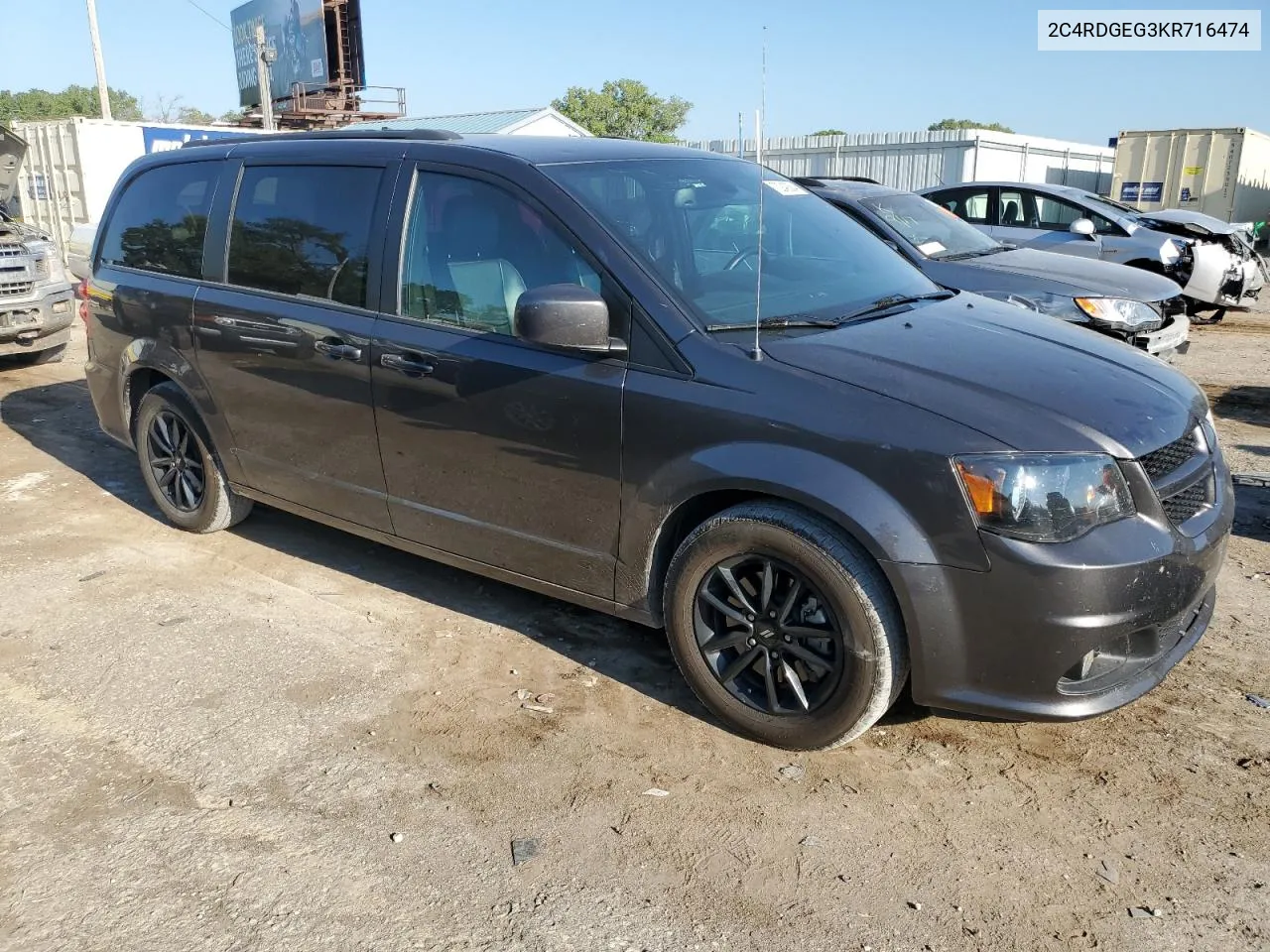 2C4RDGEG3KR716474 2019 Dodge Grand Caravan Gt