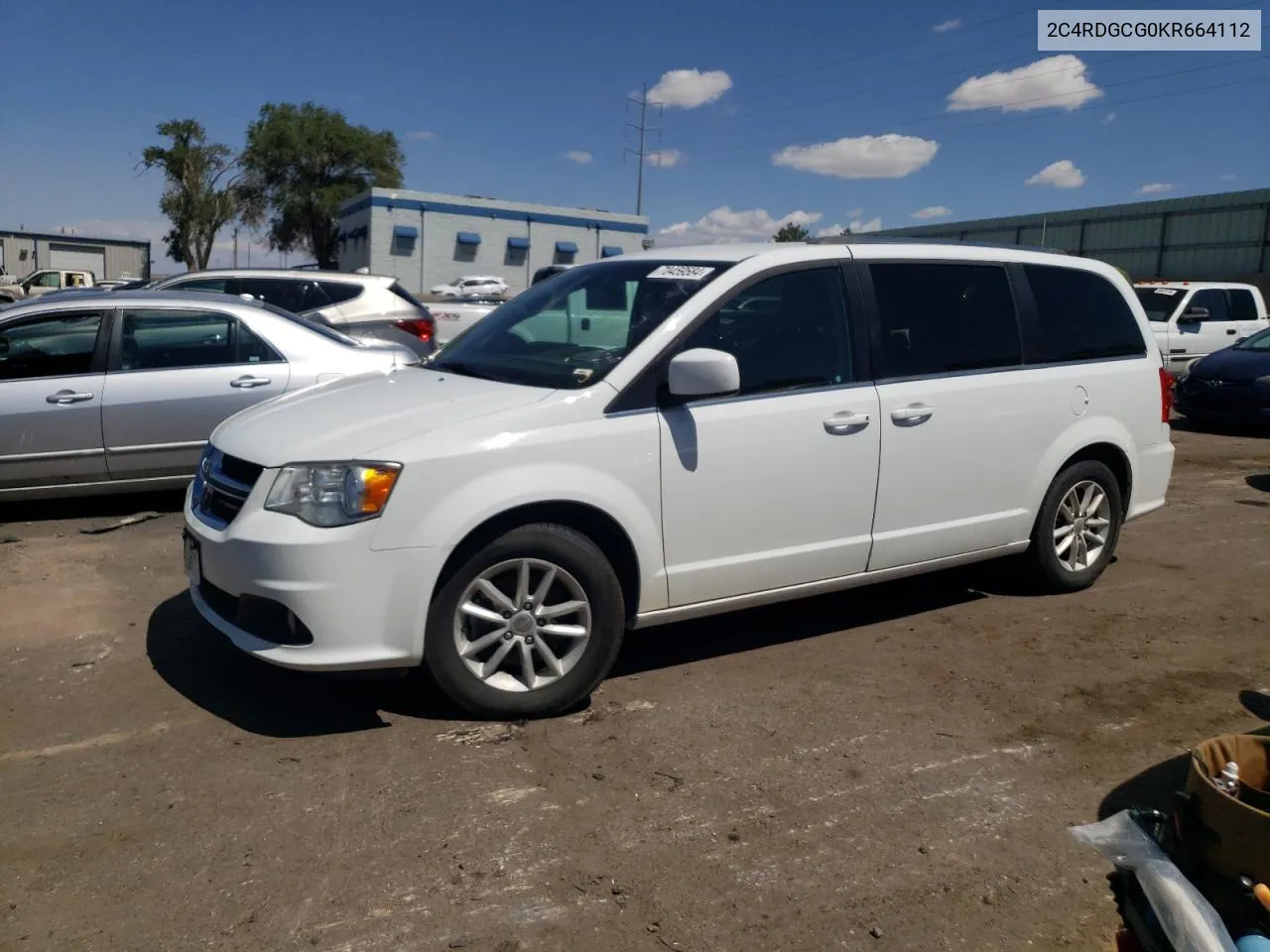 2019 Dodge Grand Caravan Sxt VIN: 2C4RDGCG0KR664112 Lot: 70459584