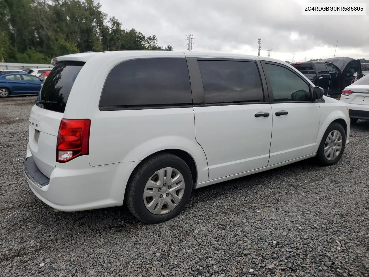 2C4RDGBG0KR586805 2019 Dodge Grand Caravan Se