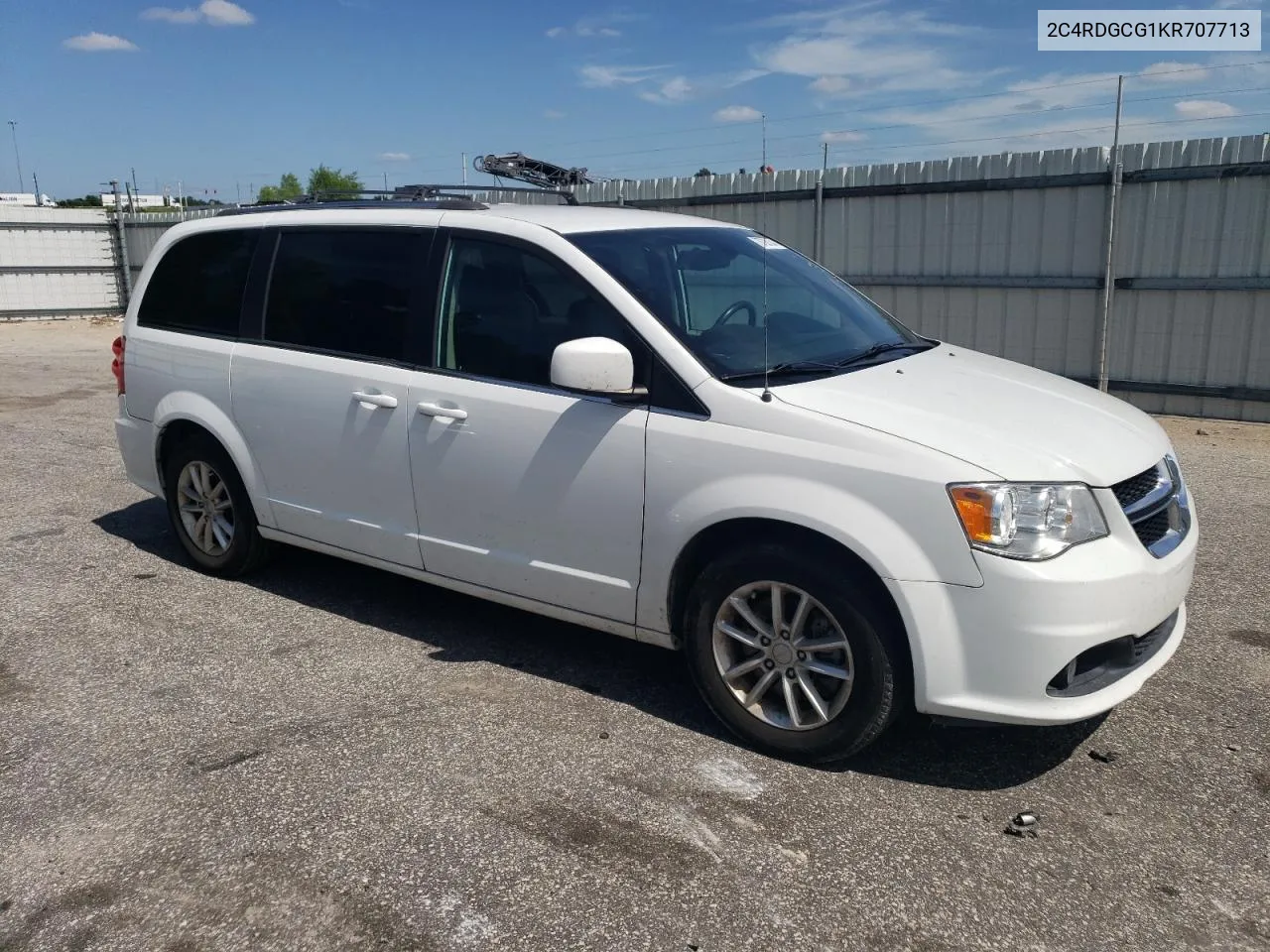 2019 Dodge Grand Caravan Sxt VIN: 2C4RDGCG1KR707713 Lot: 70726134