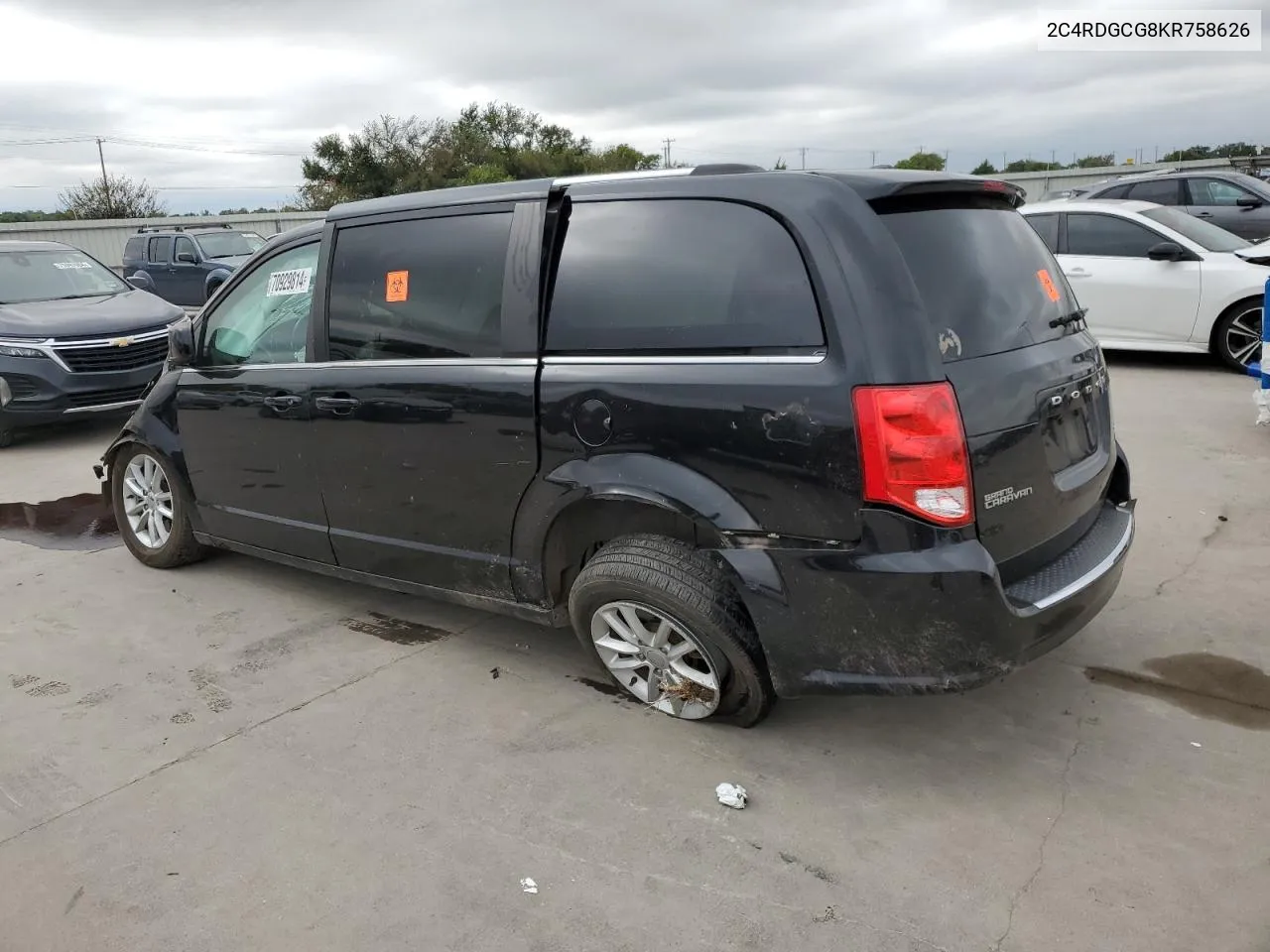 2019 Dodge Grand Caravan Sxt VIN: 2C4RDGCG8KR758626 Lot: 70929814