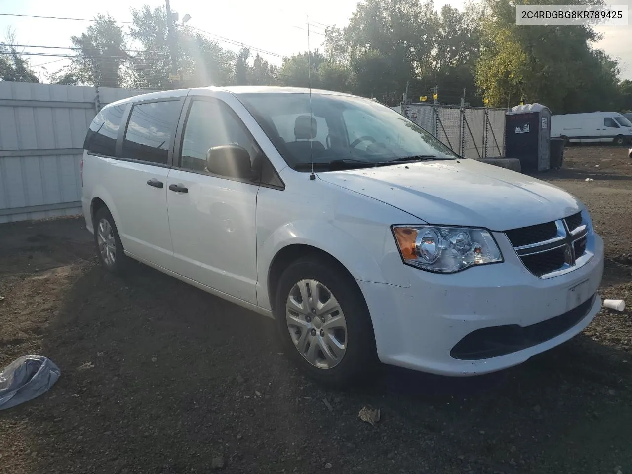 2C4RDGBG8KR789425 2019 Dodge Grand Caravan Se