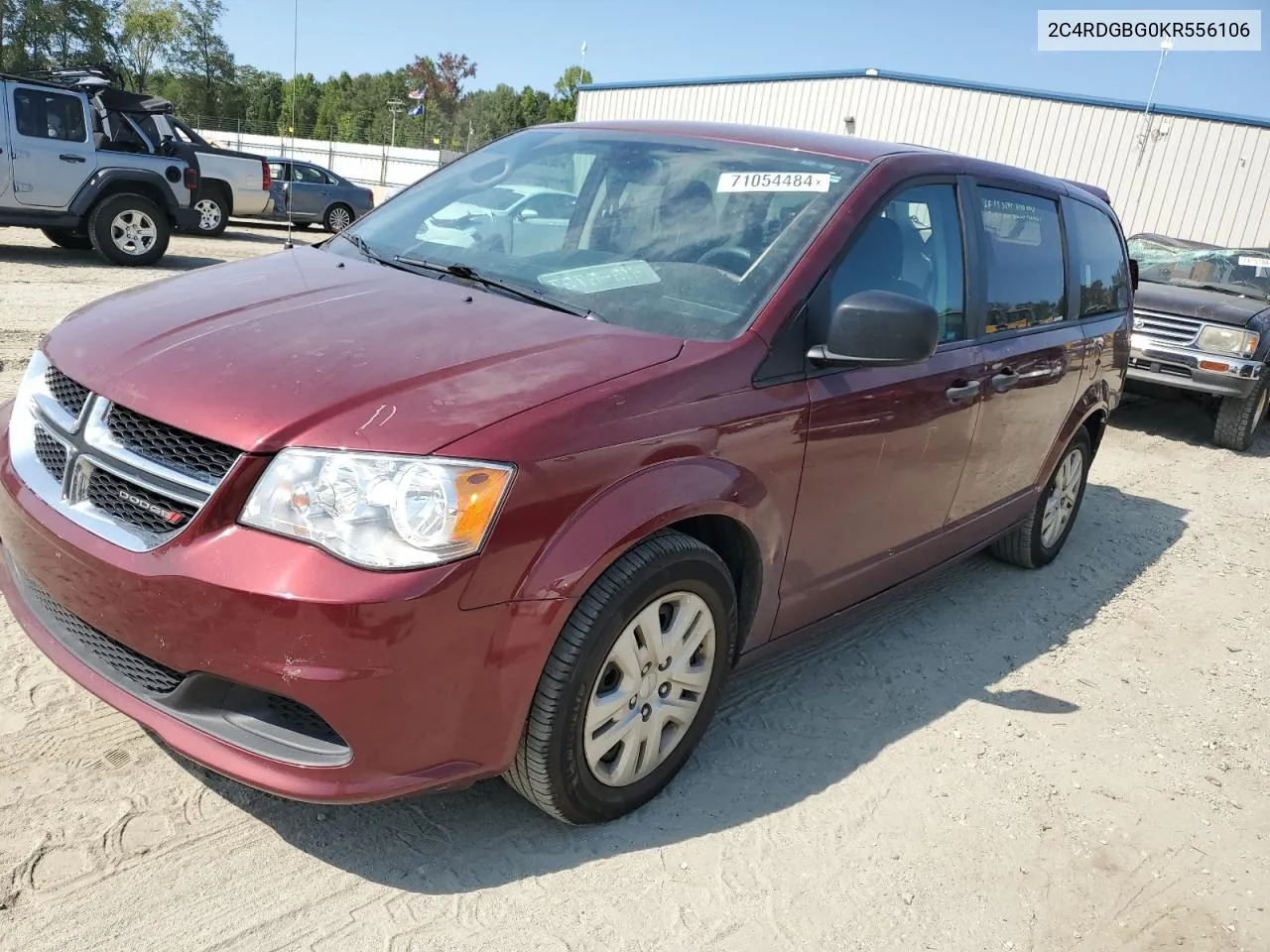 2019 Dodge Grand Caravan Se VIN: 2C4RDGBG0KR556106 Lot: 71054484