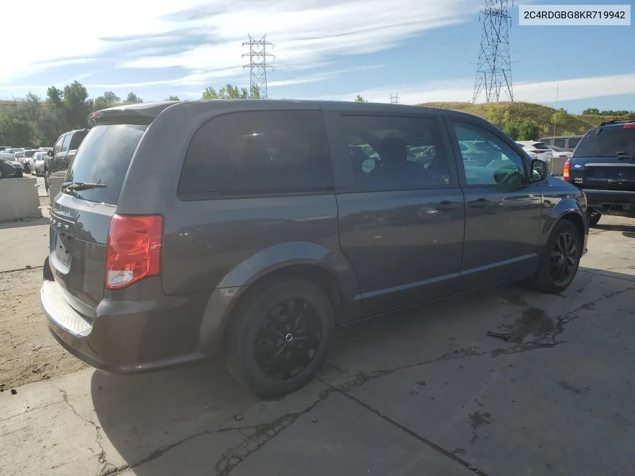 2019 Dodge Grand Caravan Se VIN: 2C4RDGBG8KR719942 Lot: 71130654