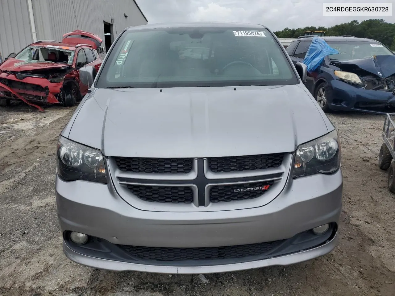 2019 Dodge Grand Caravan Gt VIN: 2C4RDGEG5KR630728 Lot: 71195424