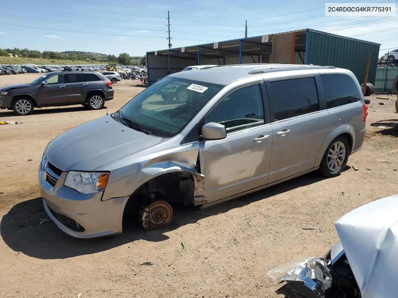 2019 Dodge Grand Caravan Sxt VIN: 2C4RDGCG4KR775391 Lot: 71322534