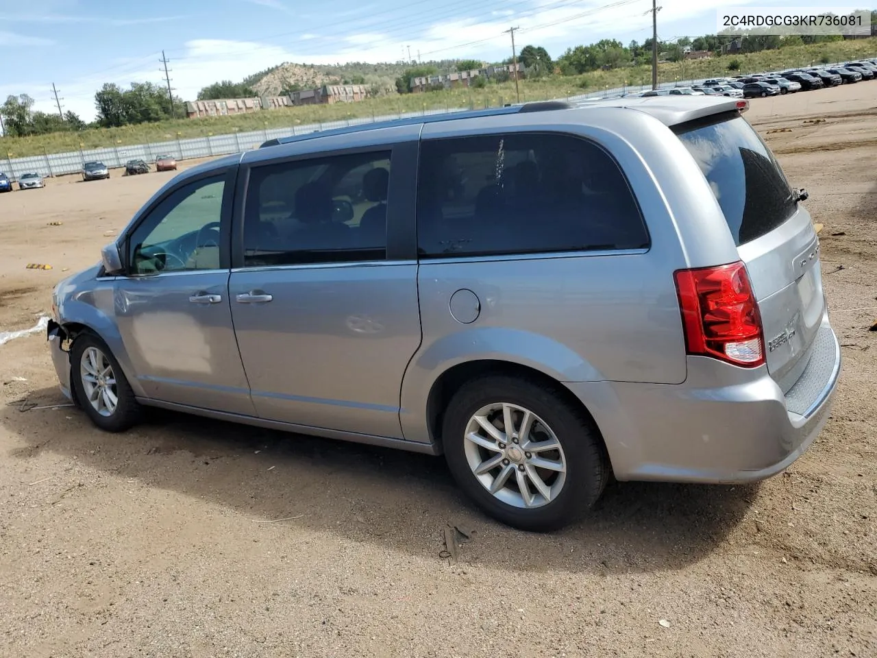 2019 Dodge Grand Caravan Sxt VIN: 2C4RDGCG3KR736081 Lot: 71322624