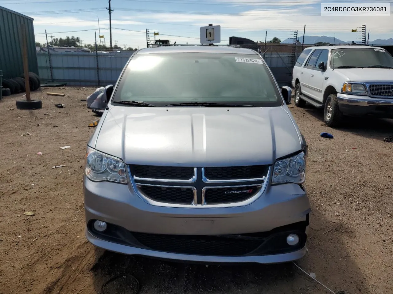 2019 Dodge Grand Caravan Sxt VIN: 2C4RDGCG3KR736081 Lot: 71322624