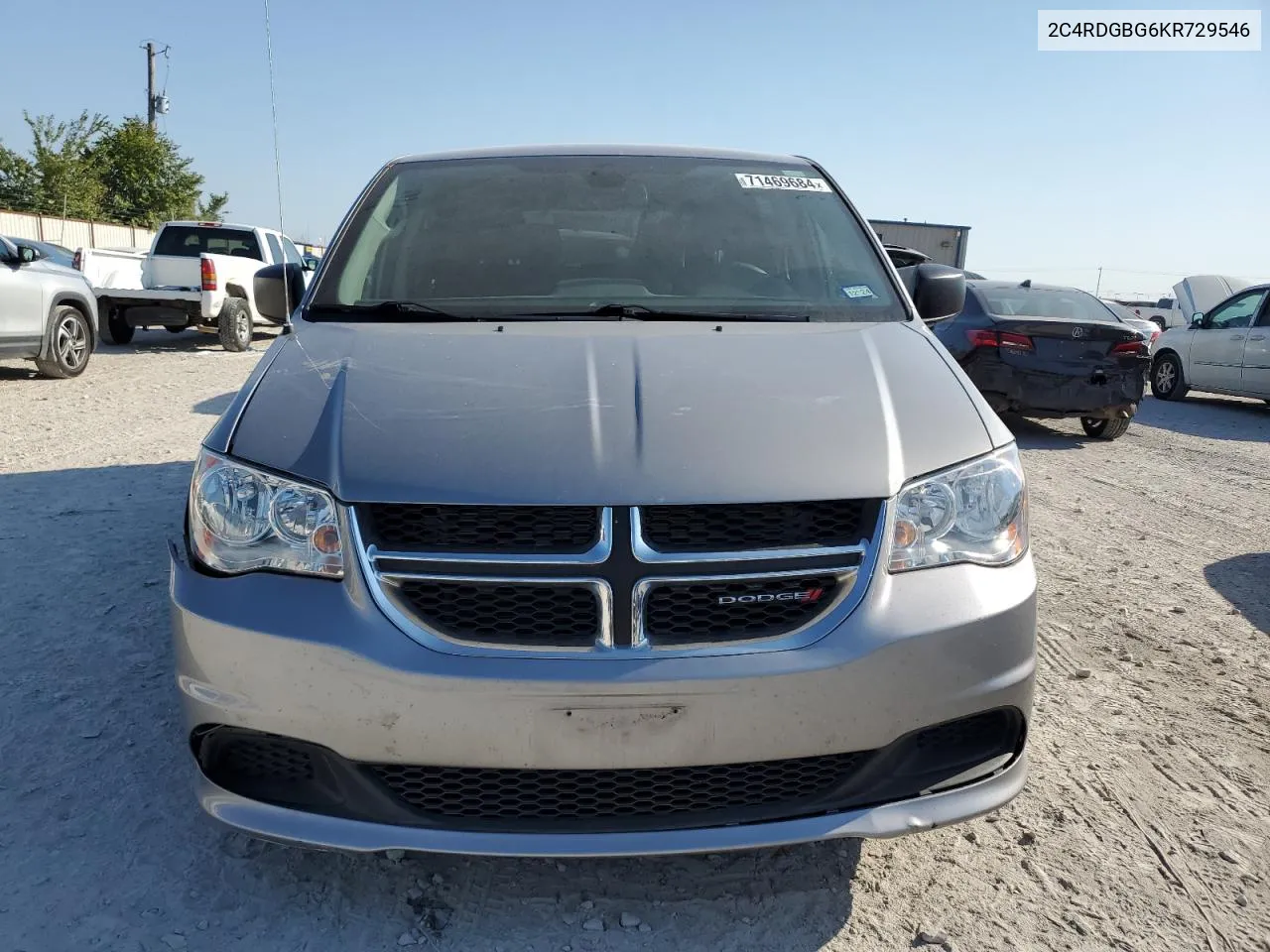 2019 Dodge Grand Caravan Se VIN: 2C4RDGBG6KR729546 Lot: 71469684