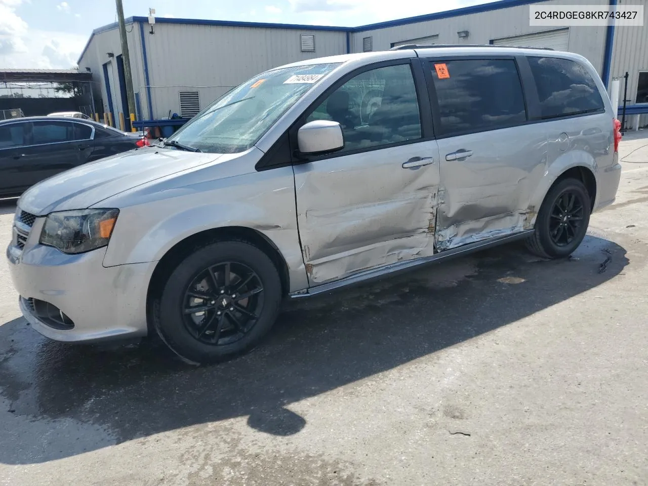 2019 Dodge Grand Caravan Gt VIN: 2C4RDGEG8KR743427 Lot: 71484984