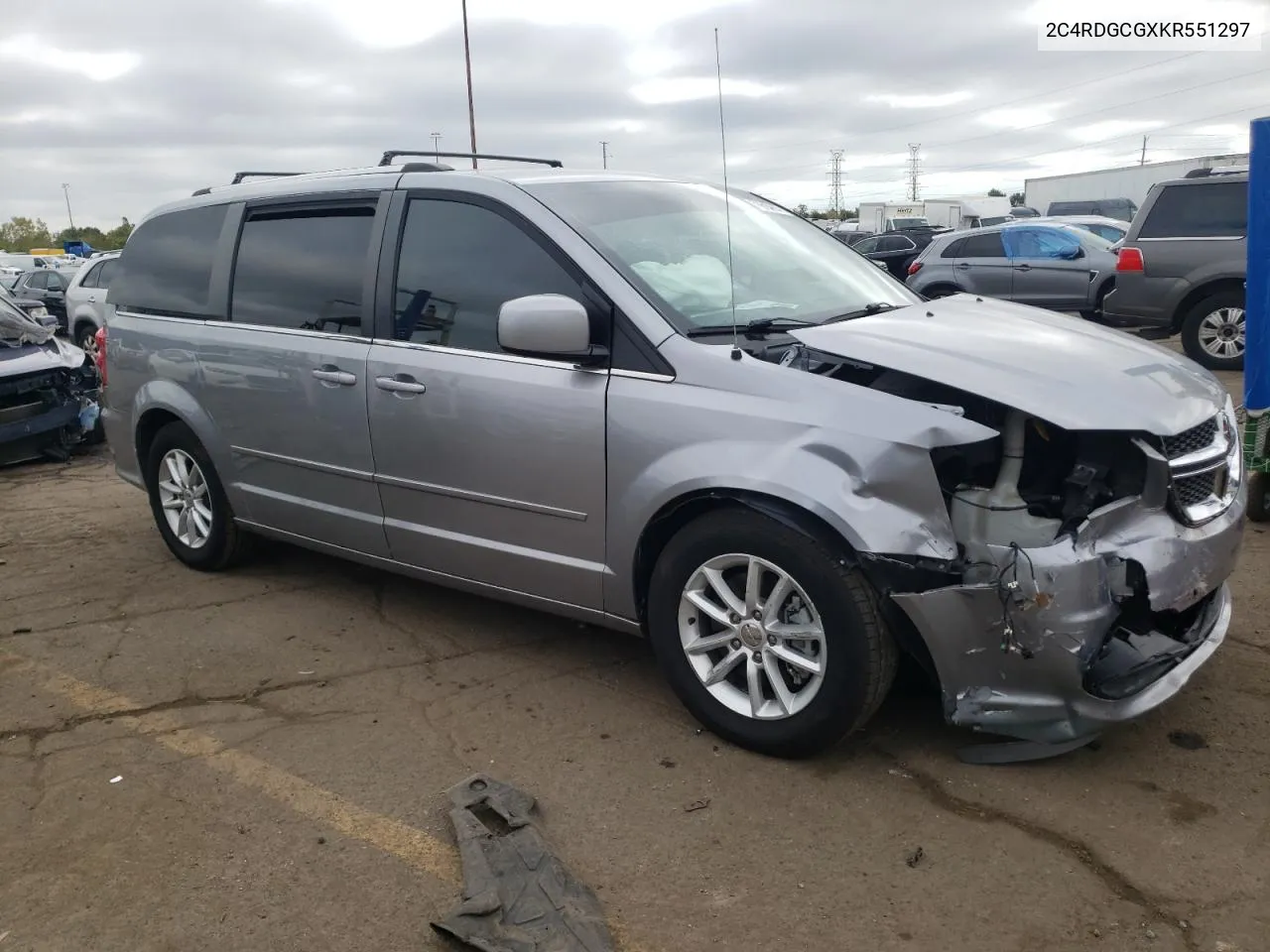 2C4RDGCGXKR551297 2019 Dodge Grand Caravan Sxt