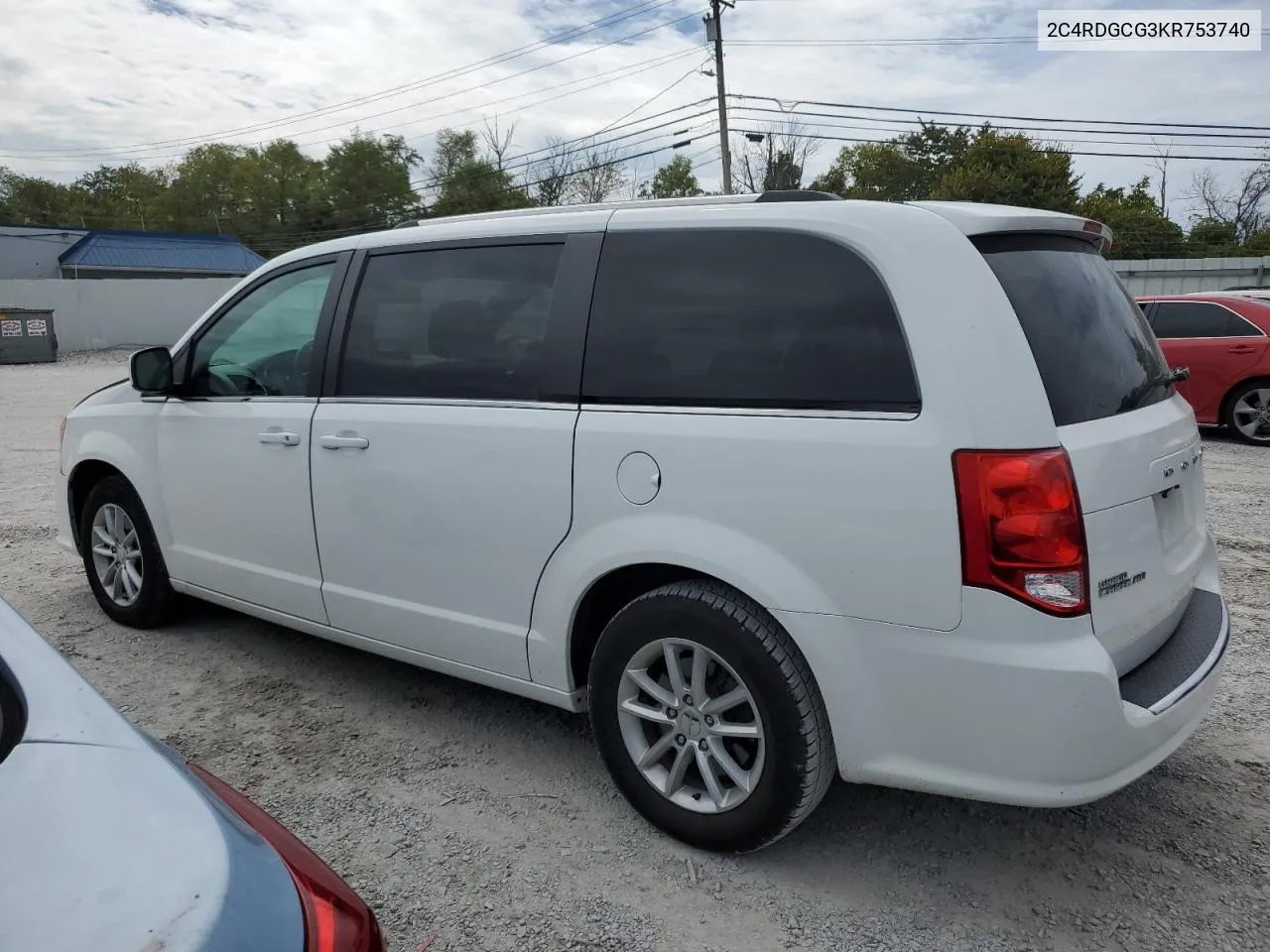 2C4RDGCG3KR753740 2019 Dodge Grand Caravan Sxt