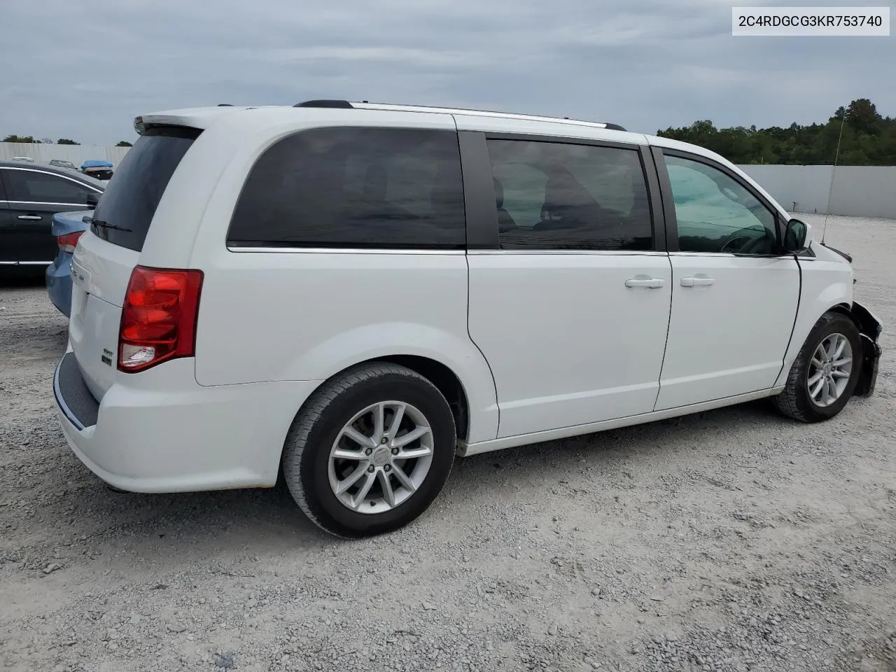 2019 Dodge Grand Caravan Sxt VIN: 2C4RDGCG3KR753740 Lot: 71627424