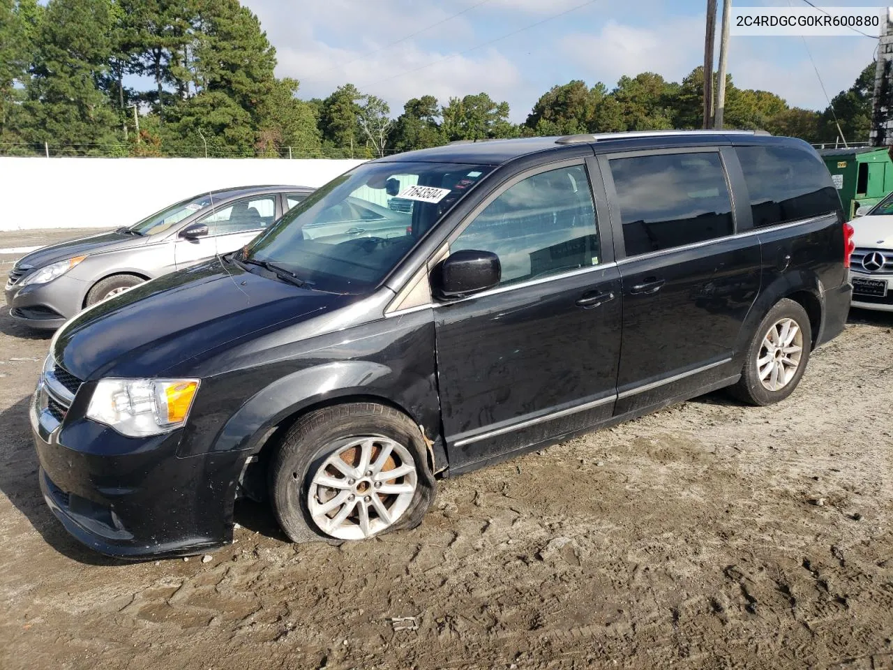 2019 Dodge Grand Caravan Sxt VIN: 2C4RDGCG0KR600880 Lot: 71643504