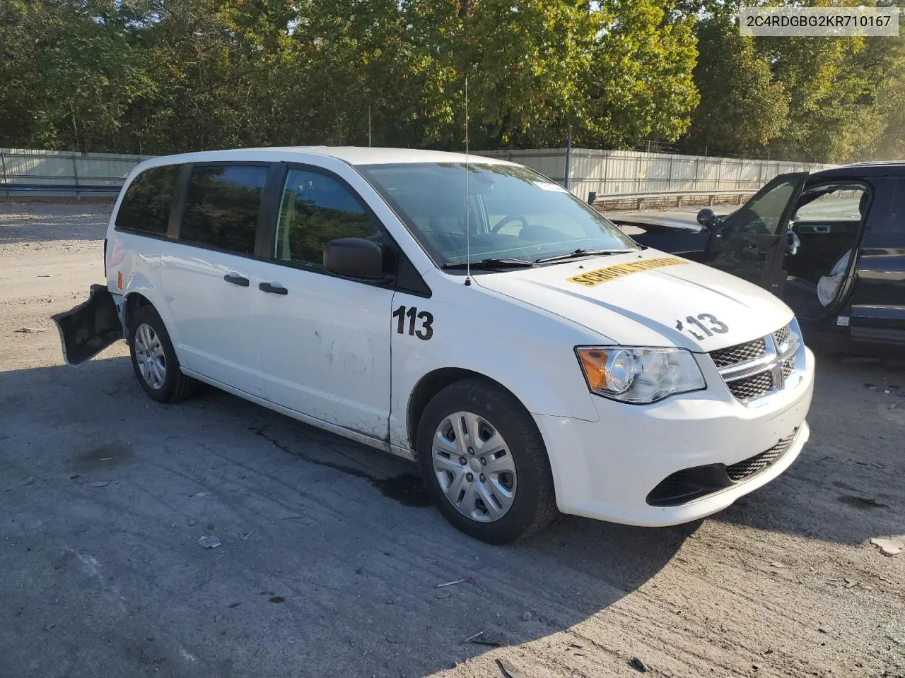 2C4RDGBG2KR710167 2019 Dodge Grand Caravan Se