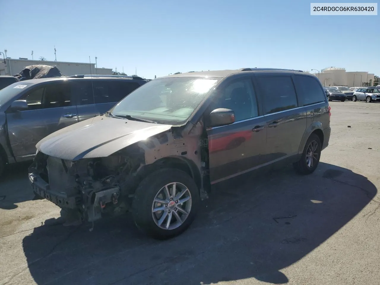 2019 Dodge Grand Caravan Sxt VIN: 2C4RDGCG6KR630420 Lot: 71736134